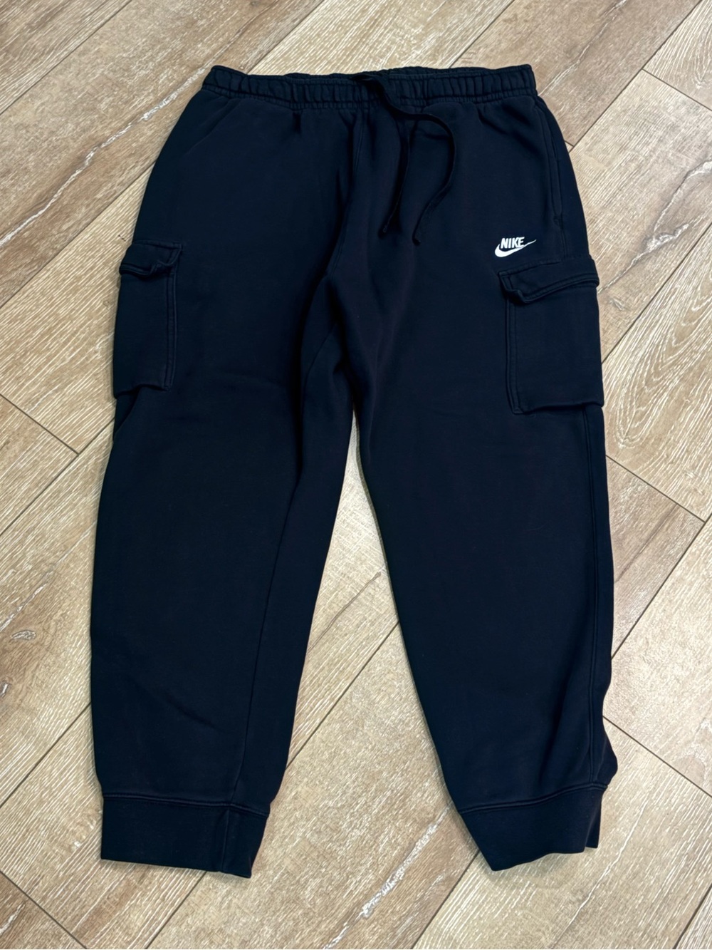Nike Men’s Sportswear Club Fleece Cargo Joggers XXL Black Sweatpants